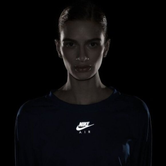 Nike Air blue midlayer DriFit crew long sleeve running  top size M - Picture 14 of 16